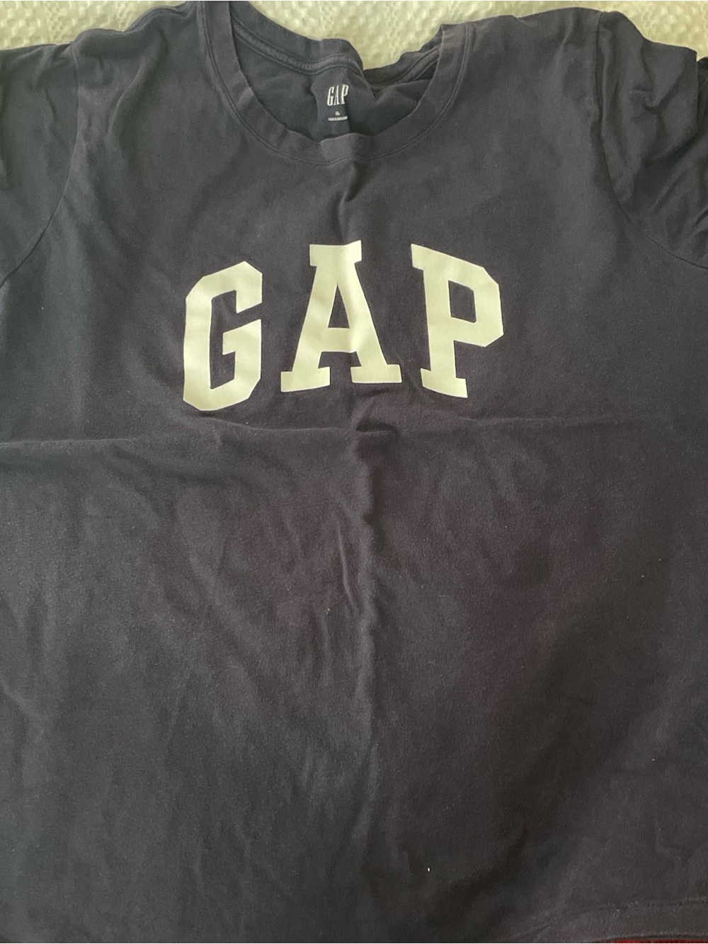 GAP Short Sleeve Black Tee with White Logo